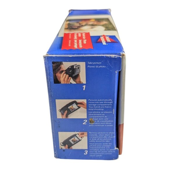 Vintage Polaroid Captiva SLR SE Instant Film Camera & Original Box - Picture 11 of 15